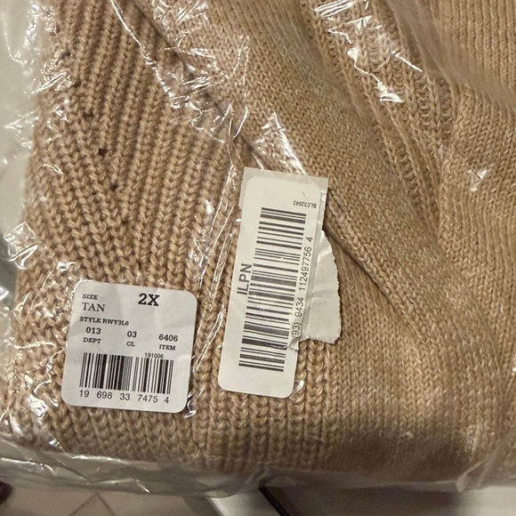 Universal Thread Women's Tan Open-Front Cardigan. 2x - Picture 3 of 6